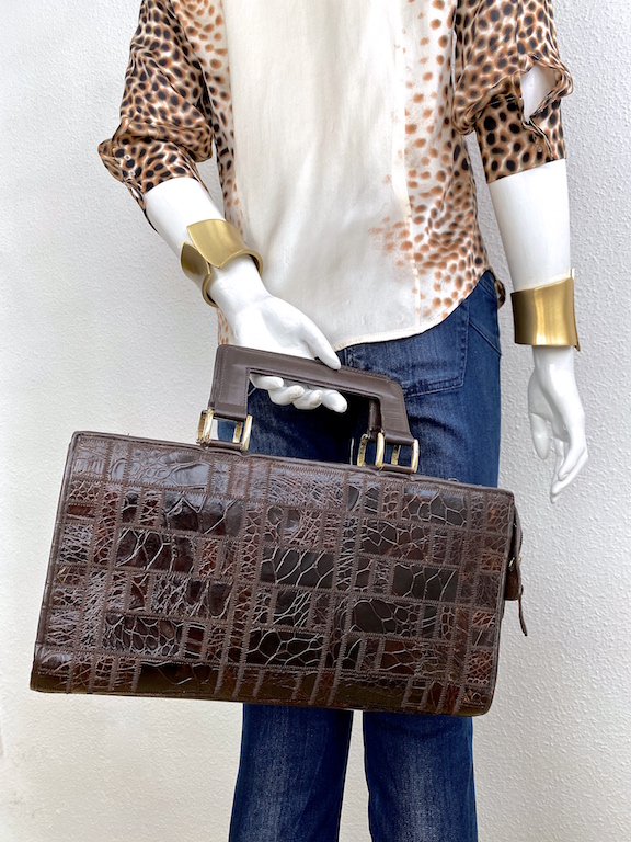 Vintage Crocodile Handbag