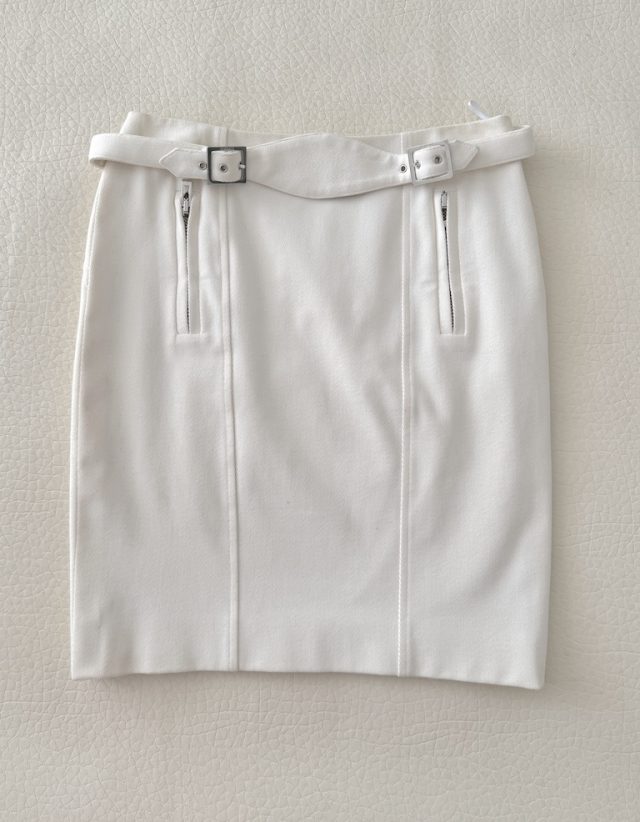 Versace Off-white Pencil Skirt