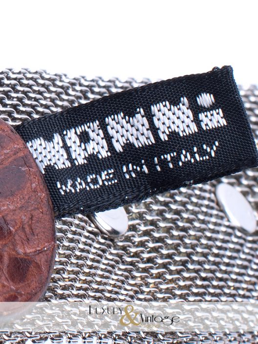 Leather belt "cowboy style" with metal