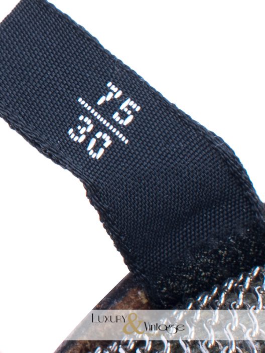 Leather belt "cowboy style" with metal