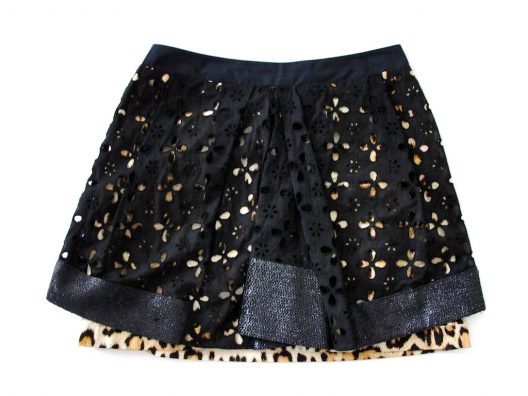 RARE Roberto Cavalli Animal Print with Sequins Mini Skirt