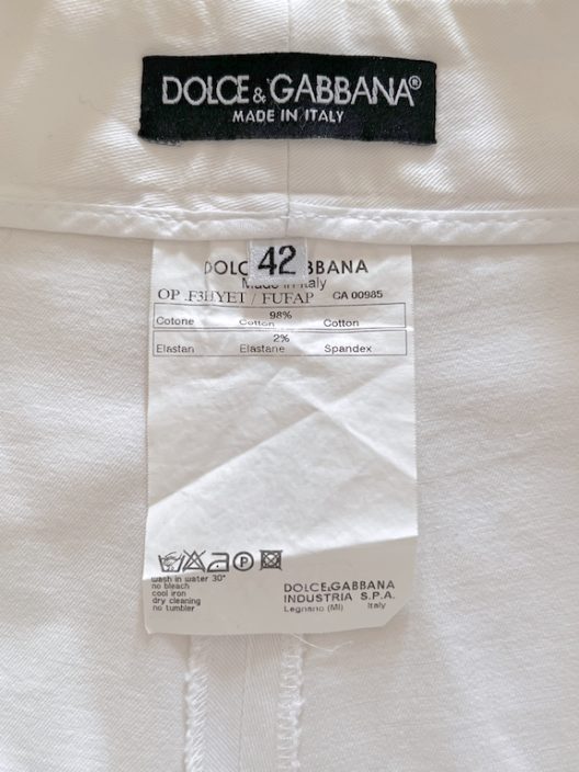 Dolce & Gabbana White Slim Jeans