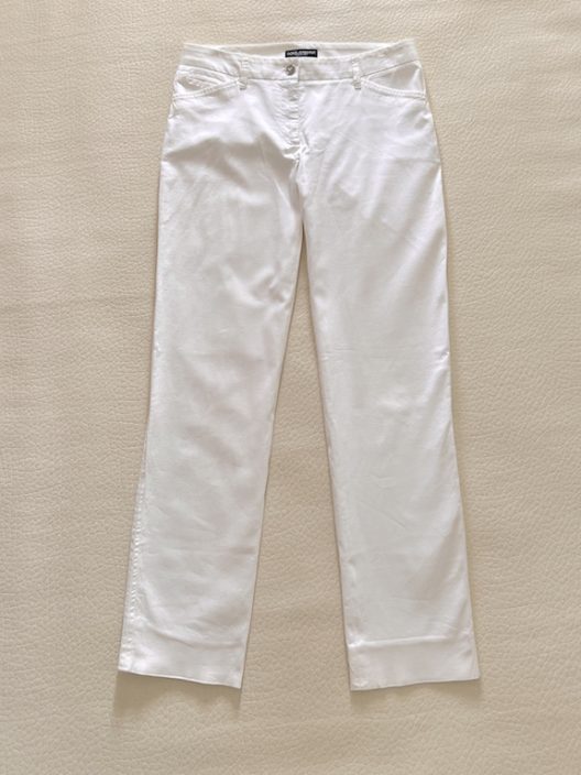 Dolce & Gabbana White Slim Jeans