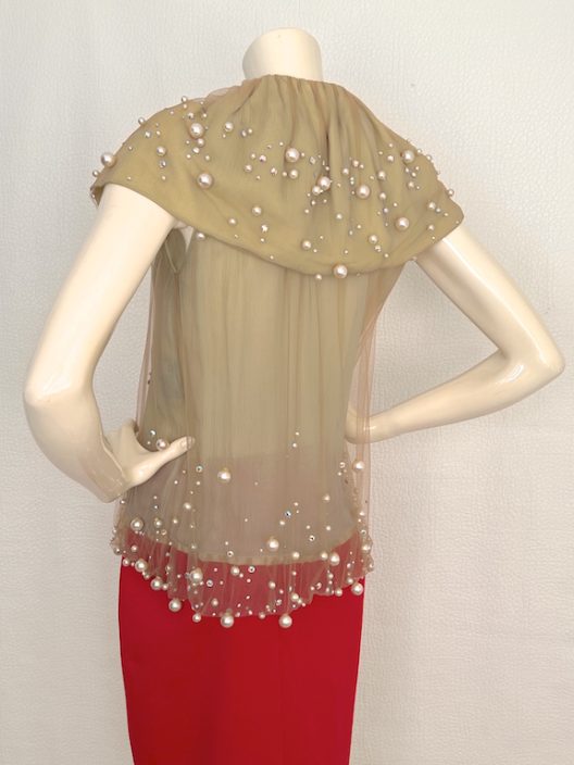 Fendi Silk Top With Rhinestones