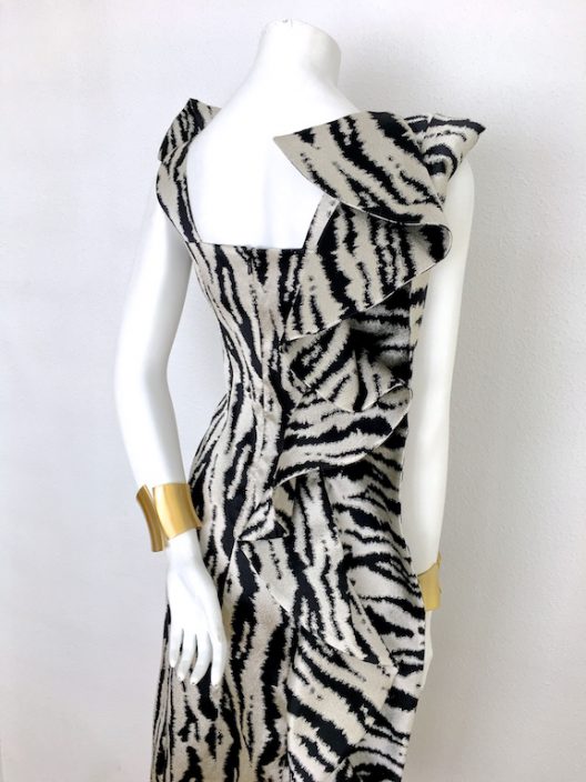 Alvarno Evening Dress With Plexiglass Details