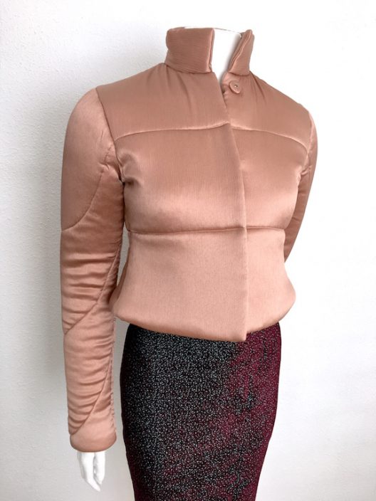 Alvarno Short Pink Silk Jacket " Unique Pieces Collection "