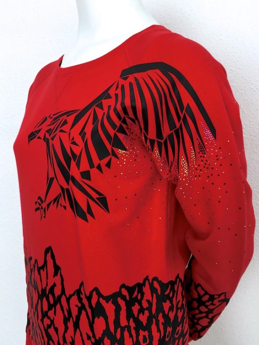 Alvarno Sweater Matt Print and Swarovski Crystals - Unique Pieces Collection