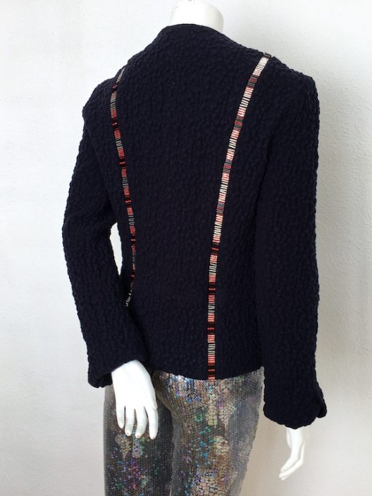 Alvarno Wool Jacket with Swarovski Crystals Details