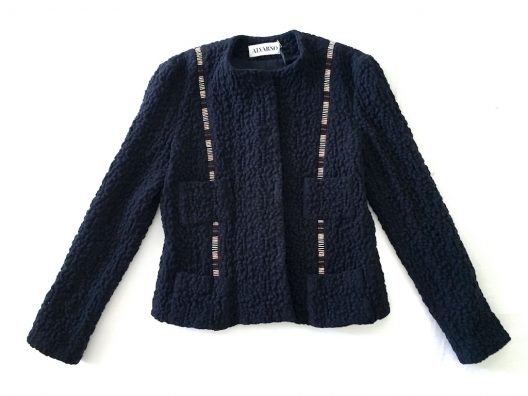 Alvarno Wool Jacket with Swarovski Crystals Details