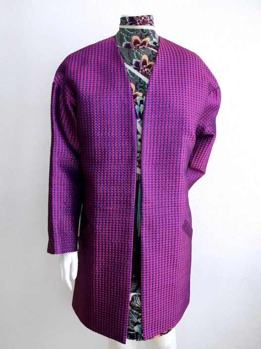 Alvarno Jacquard Lurex Evening Coat - Unique Pieces Collection