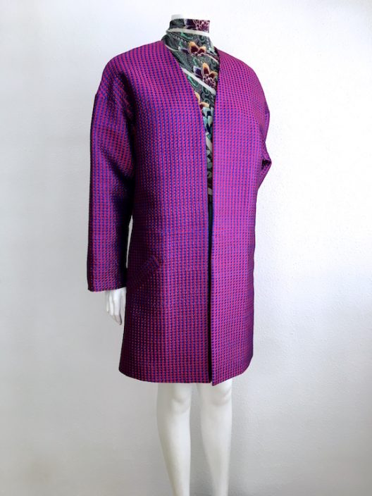 Alvarno Jacquard Lurex Evening Coat - Unique Pieces Collection