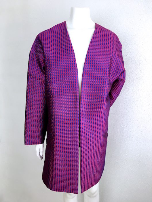 Alvarno Jacquard Lurex Evening Coat - Unique Pieces Collection