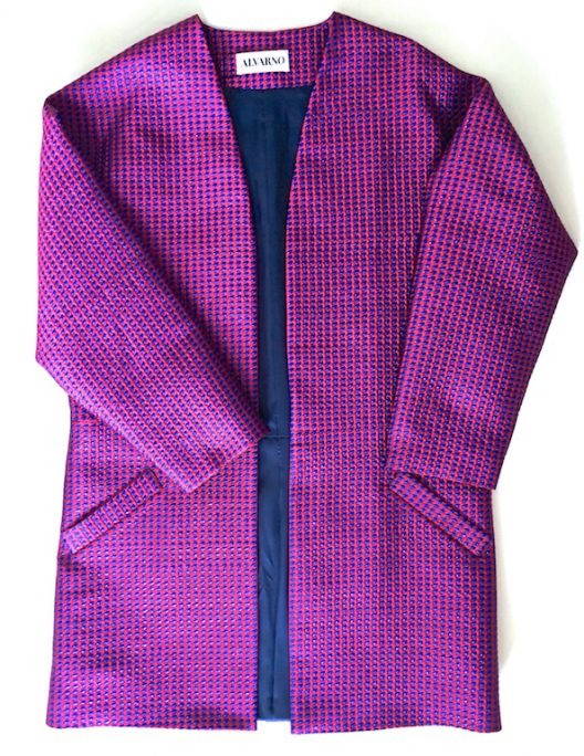 Alvarno Jacquard Lurex Evening Coat - Unique Pieces Collection