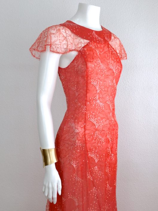 Alvarno Evening Long Lace Dress - Unique Pieces Collection
