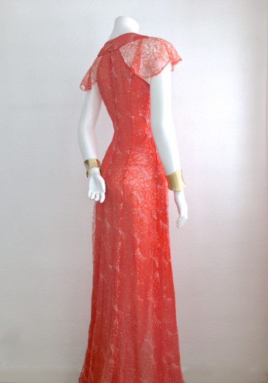 Alvarno Evening Long Lace Dress - Unique Pieces Collection