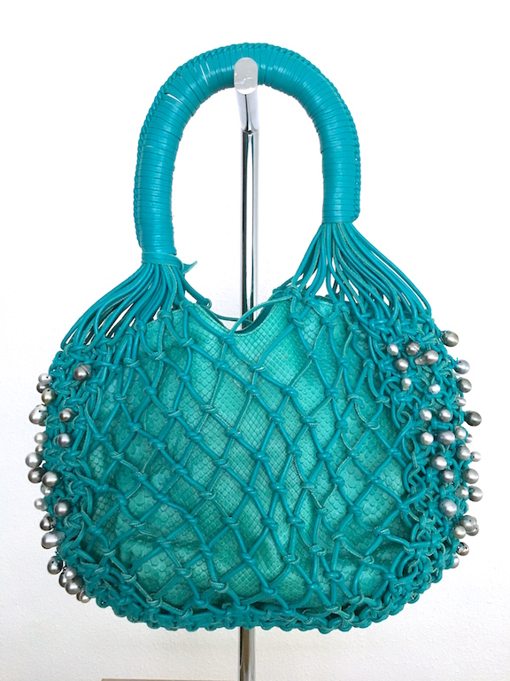 Robert WAN | Best Tahitian Pearls Leather-Python Hobo Bag Limited Edition