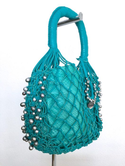 Robert WAN | Best Tahitian Pearls Leather-Python Hobo Bag Limited Edition