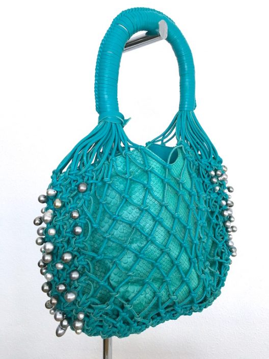Robert WAN | Best Tahitian Pearls Leather-Python Hobo Bag Limited Edition