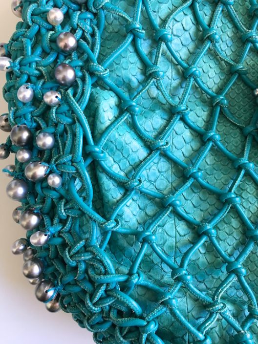 Robert WAN | Best Tahitian Pearls Leather-Python Hobo Bag Limited Edition
