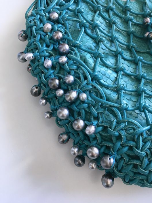 Robert WAN | Best Tahitian Pearls Leather-Python Hobo Bag Limited Edition