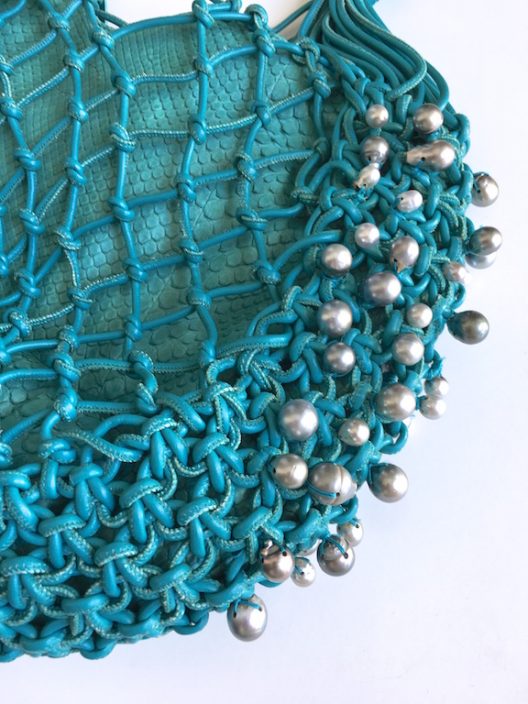 Robert WAN | Best Tahitian Pearls Leather-Python Hobo Bag Limited Edition