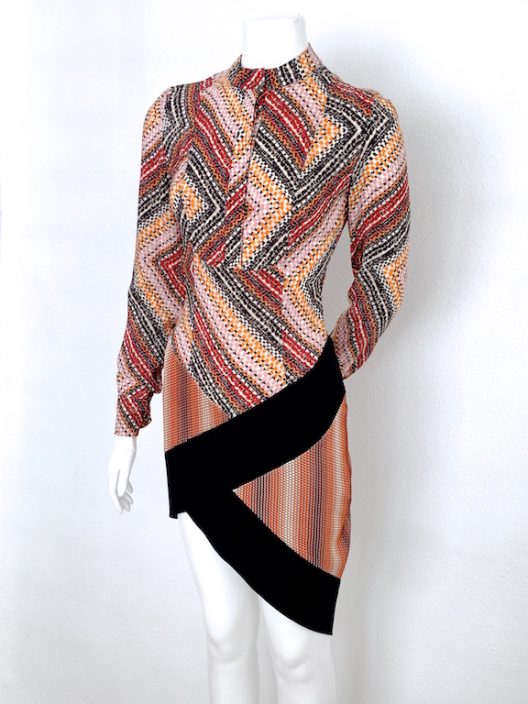 Alvarno Asymmetrical Silk Dress