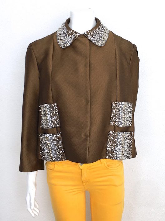 Alvarno Jacket With Sequins & Swarovski Crystals Details