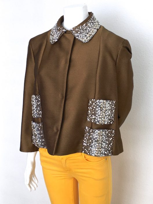 Alvarno Jacket With Sequins & Swarovski Crystals Details