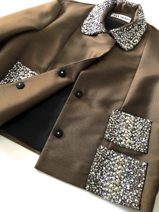 Alvarno Jacket With Sequins & Swarovski Crystals Details