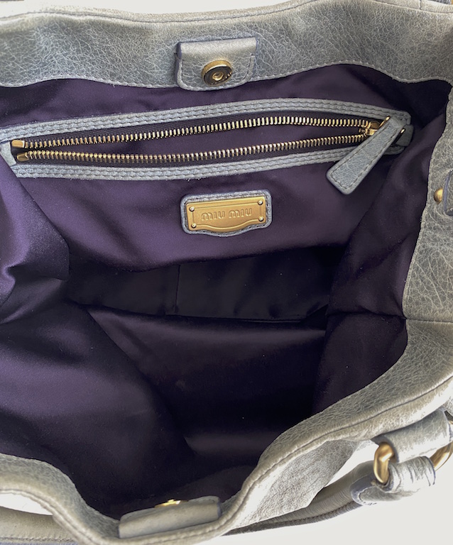 Miu Miu 2Way Leather LARGE Handbag-Tote Bag-Shoulder Bag - Luxury ...