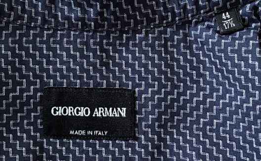 Giorgio Armani Collarless Dress Shirt