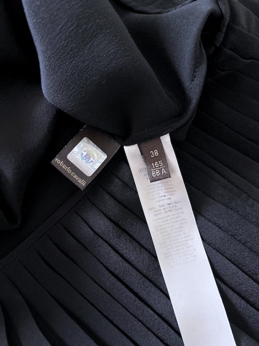 Roberto Cavalli Top pleated silk