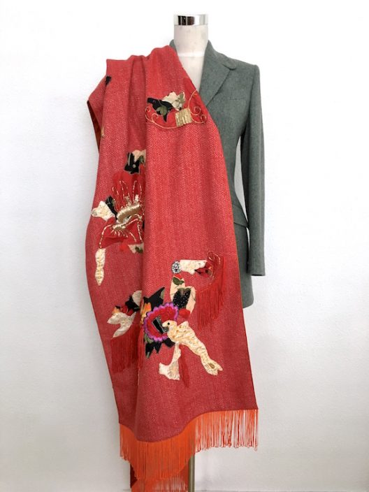 Stole - Foulard with patchwork details