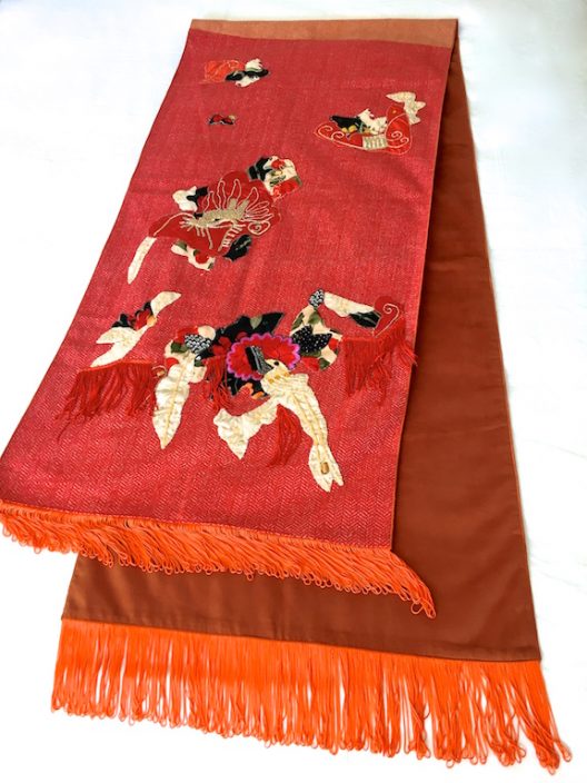 Stole - Foulard with patchwork details