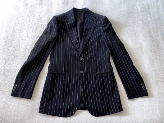 Giorgio Armani Slim Black Striped Suit - 3 pieces