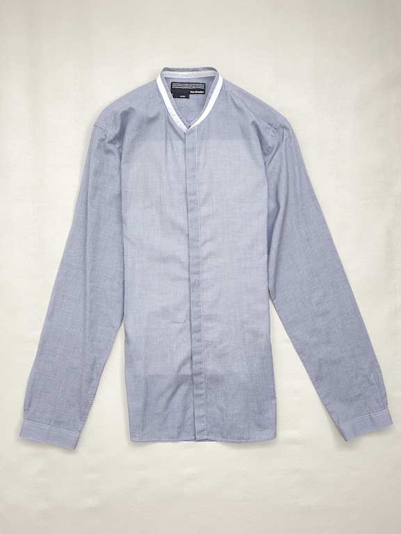 The Kooples Mao collar shirt with hidden buttons