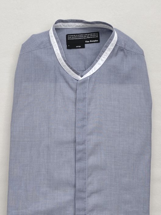 The Kooples Mao collar shirt with hidden buttons