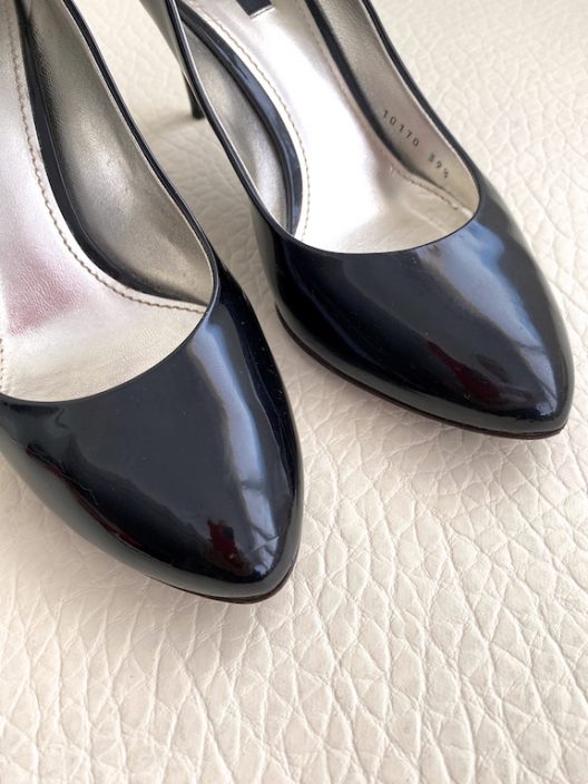 Dolce & Gabbana Black Patent Pump-Heel 80mm