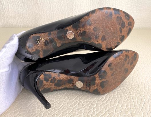 Dolce & Gabbana Black Patent Pump-Heel 80mm