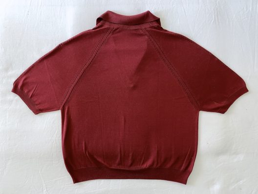 Dolce & Gabbana Burgundy Silk Polo