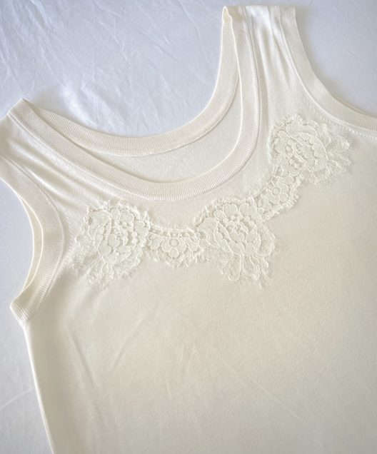 Dolce & Gabbana Beige Silk Tank Top