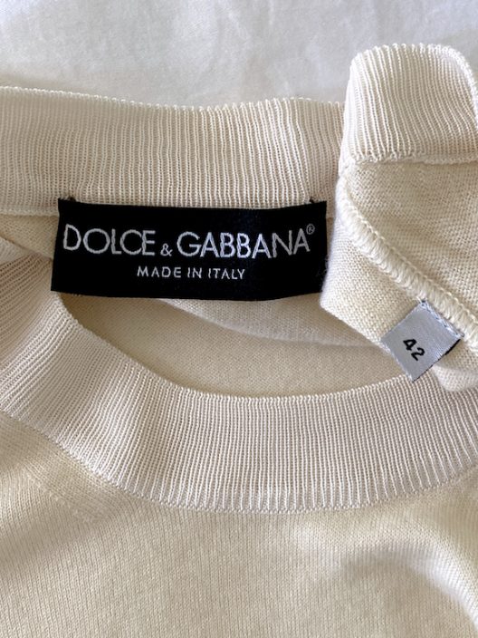 Dolce & Gabbana Beige Cashmere Top