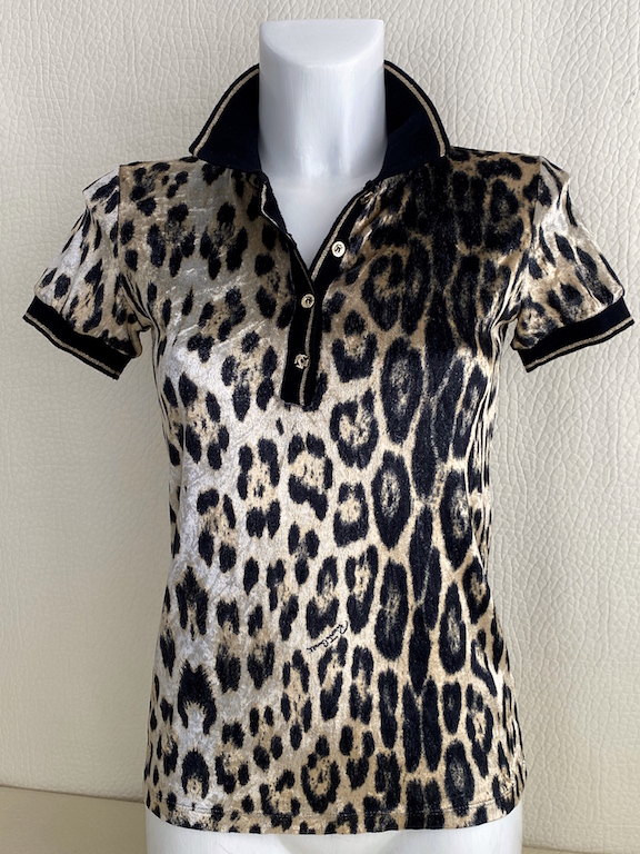 Roberto Cavalli GYM- Animal Print Polo