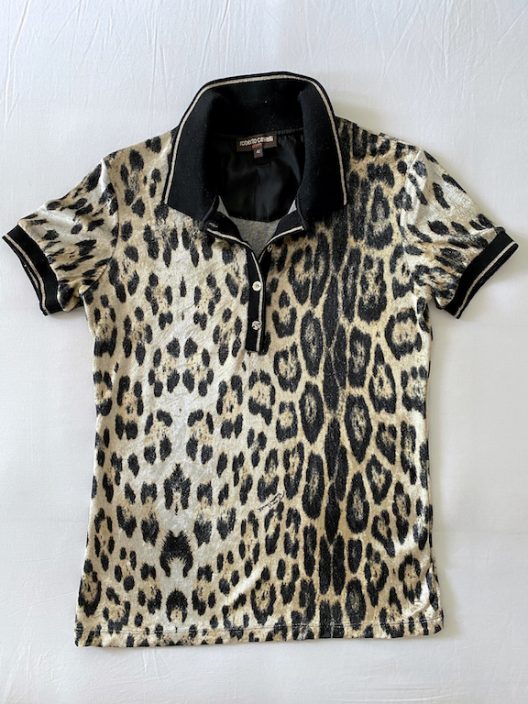 Roberto Cavalli GYM- Animal Print Polo