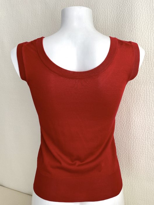 Dolce & Gabbana Red Silk Tank Top