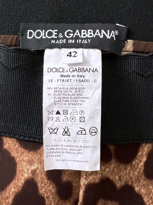 Dolce & Gabbana Animal Print Set, wool vest - silk pants