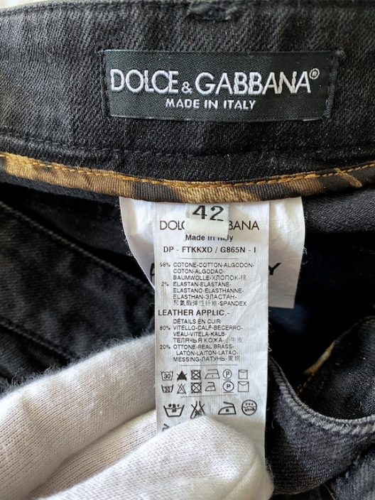Dolce & Gabbana Black Jeans Mod. Audrey
