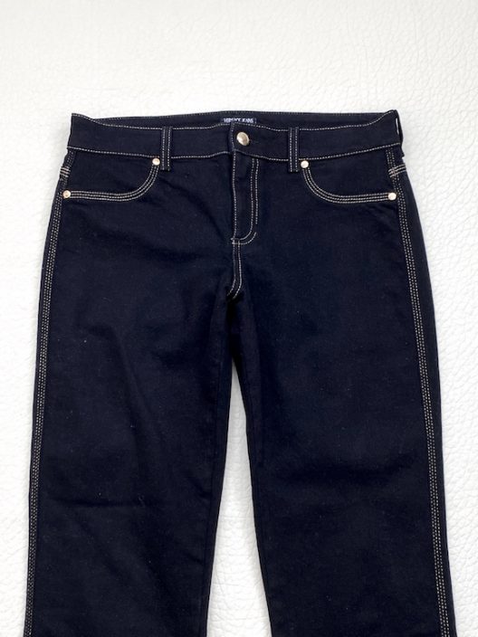 Versace Jeans Couture, black jeans-golden seam