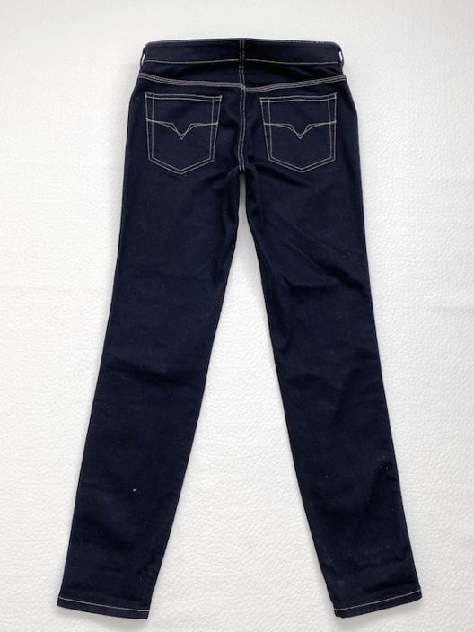 Versace Jeans Couture, black jeans-golden seam