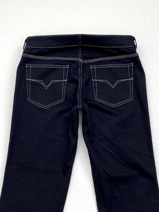 Versace Jeans Couture, black jeans-golden seam